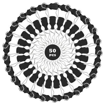 50 Pieces 1.4mm Universal RC Body Clips with Pull Tabs Car Clips RTR Clip Pins H165 Assembly Spare Parts for 1:8 1:10 1:12 Scale Redcat HPI Himoto HSP Exceed RC Car Parts Truck Buggy(Black)