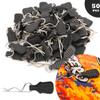 50 Pieces 1.4mm Universal RC Body Clips with Pull Tabs Car Clips RTR Clip Pins H165 Assembly Spare Parts for 1:8 1:10 1:12 Scale Redcat HPI Himoto HSP Exceed RC Car Parts Truck Buggy(Black) view 2