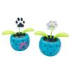 Solar Powered Dancing Flower Toy, Solar Dancer Figure, Solar Swinging Flip Flap Flower Animated Bobblehead Dancer Toy, Car Windowsill Decoration Desktop Solar Dancing Ornament Sun Catcher view 2