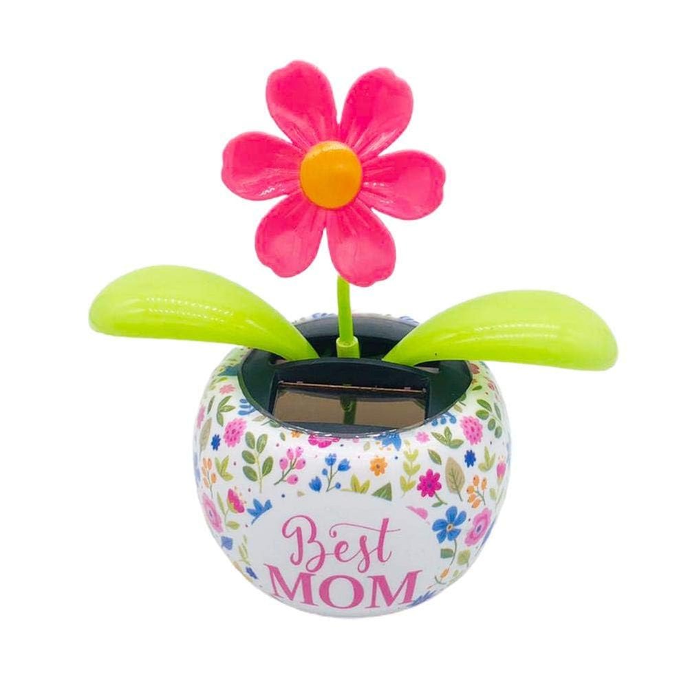 Solar Powered Dancing Flower Toy, Solar Dancer Figure, Solar Swinging Flip Flap Flower Animated Bobblehead Dancer Toy, Car Windowsill Decoration Desktop Solar Dancing Ornament Sun Catcher