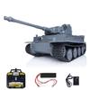 wheelfun 1/16 Scale Mato Almost Full Metal Gray German Tiger I Bb Shooting RTR RC Tank 1220 360 Rotating Turret Infrared Combat BB Shooting Airsoft Tank That Shoot
