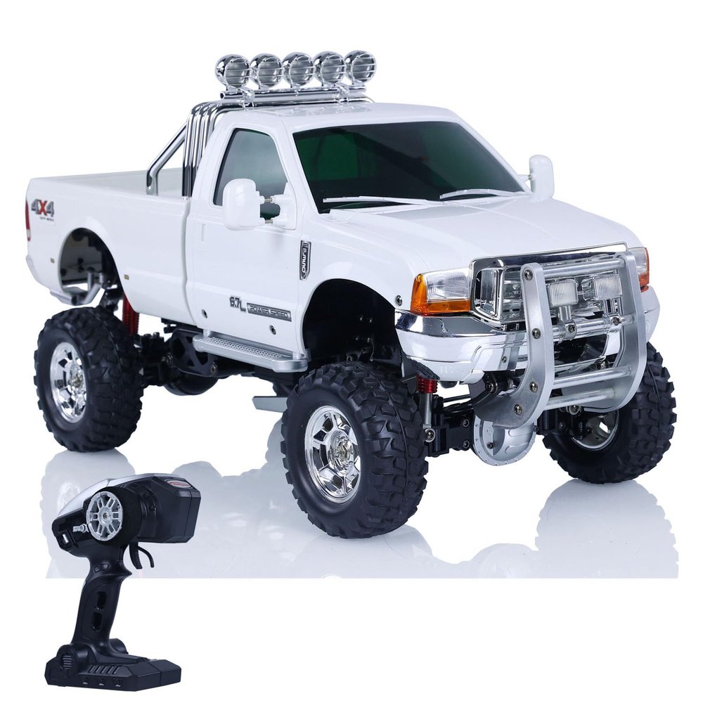 1/10 4 * 4 HG RC Pickup Truck P410 Rally Car Racing Crawler 2.4G Radio Motor ESC White for Adult Hobby