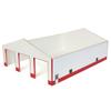 1/64 White & Red 3 Door 60ft x 80ft Wooden Implement or Shop Building STA-211 view 4