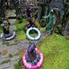 Futhark Area of Effect Spell Templates Set and DND Condition Rings of 3D Rubber - Bundle for Dungeons & Dragons view 3