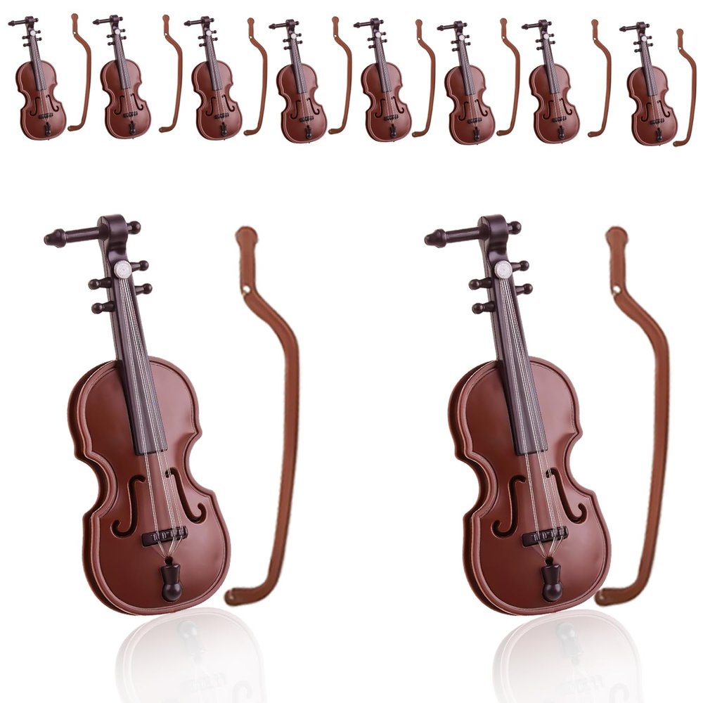 10 Sets Mini Violins - Mini Violin Models, Accessories & Decoration