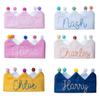 Mustard Birthday Crown, Custom Birthday Crown Name, Personalized Crown Name, Custom Birthday Party Crown, Custom Name Birthday, Personalized Birthday Outfit, Personalized Birthday Hat view 2