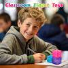 3Pack Slow Rise Glitter Squishy Cube Square Ice Cube Malt Sugar Stress Balls for Adults&Kids, Nice Stress Cube, Sensory Fidget Toys for Mellow and Chill, Classroom Treasure Box(Purple/Pink/Blue) view 3