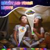 24PCS Party Favors LED Finger Lights, Glow in the Dark Light Up Toys Gifts Bulk for Kids Boy Girl Birthday Goodie Bags Stuffers Party Decorations Back to School Party Classroom Prizes (space001) view 2