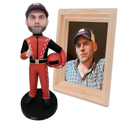AIOU AIOU Custom Bobbleheads Figures Personalize for Father's Day, Mother's Day Birthday Wedding Anniversary Christmas Valentine's Day for Parents Friends Classmates and Boss (Just Change The Head)