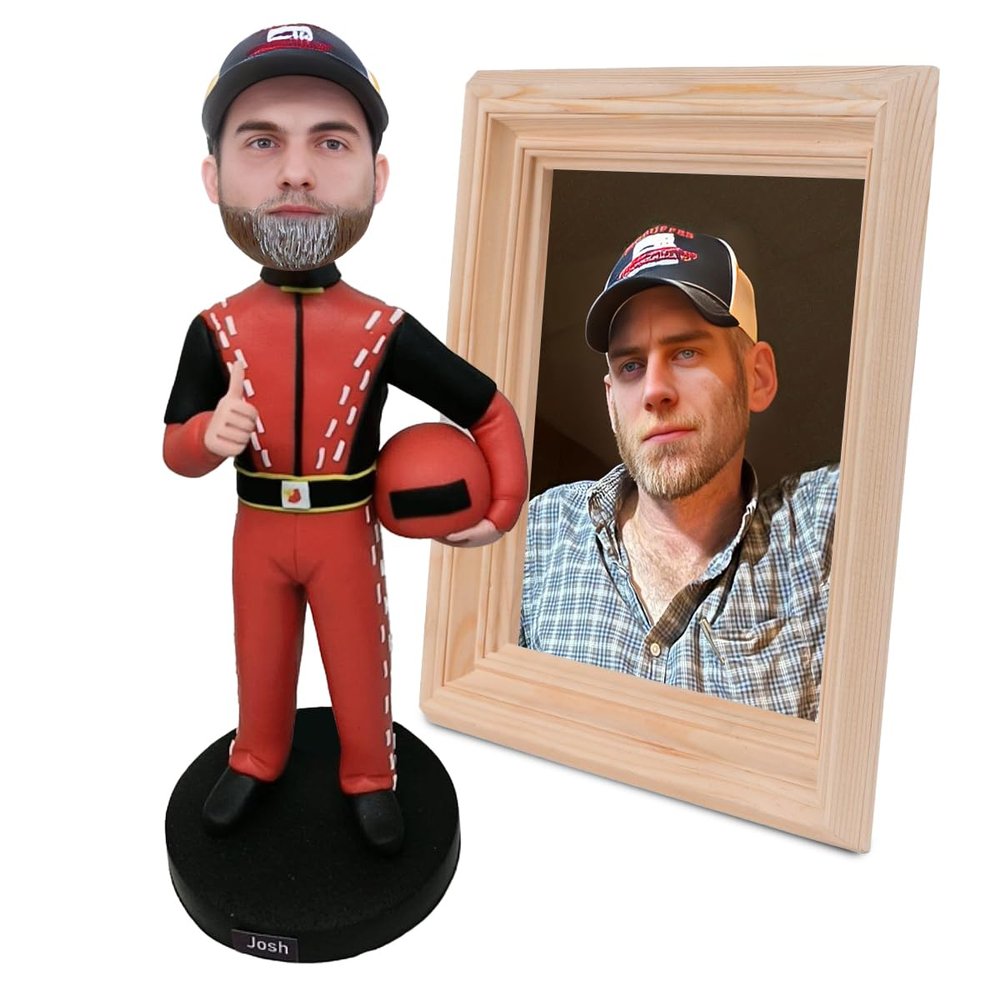 AIOU AIOU Custom Bobbleheads Figures Personalize for Father's Day, Mother's Day Birthday Wedding Anniversary Christmas Valentine's Day for Parents Friends Classmates and Boss (Just Change The Head)