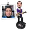 Custom Bobbleheads Figures Personalize for Parents Friends Colleagues on Occasions Like Father's Day Mother's Day Birthdays Weddings Anniversaries Christmas and Valentine's Day (Guitar included) view 1