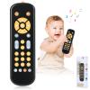 Baby TV Remote Control Toy for 6 Months+, Play Remote Musical Toys with Sound and Light, Early Development Toys with 3 Language English/French/Spanish for Toddlers 6 12 18 Month, BPA Free view 1
