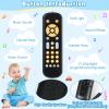 Baby TV Remote Control Toy for 6 Months+, Play Remote Musical Toys with Sound and Light, Early Development Toys with 3 Language English/French/Spanish for Toddlers 6 12 18 Month, BPA Free view 2