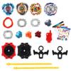 Elfnico Bey Battling Top Burst Gyro Toy Set 4 Spinning Tops 2 Launchers Combat Battling Game with Portable Storage Box Gift for Kids Children Boys view 2