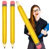 2 Pieces 44 Inch Giant Inflatable Pencils Balloon Back to School Dimensional Pencils Balloon Graduation Party Decoration for Back to School Classroom Garden Room Birthday Party Decorations view 1