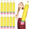 10Pcs 27 Inch Large Inflatable Pencil Balloons Back to School Inflatable Pencil Balloon Graduation Party Decoration for Back to School Classroom Garden Room Birthday Party Decorations view 1