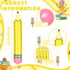 10Pcs 27 Inch Large Inflatable Pencil Balloons Back to School Inflatable Pencil Balloon Graduation Party Decoration for Back to School Classroom Garden Room Birthday Party Decorations view 2