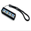 Bubble Base Four-Button Clicky Mechanical Switch Fidget Toy | Stim Toy, Stress Relief, ADHD (Black Base, Lavender Keycaps) view 2