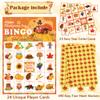 OHOME Thanksgiving Crafts for Kids | Thanksgiving Bingo Cards - 24 Players Thanksgiving Games - Thanksgiving Gifts Party Favors for Kids | Friendsgiving Activities Toys Party Supplies view 3