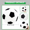 2 Pack Plush Soccer Ball Pillow Stuffed Toy Soccer Ball Soft Plush Soccerball Sports Throw Pillows for Home Room Bedroom Sofa Decoration Sport Theme Birthday Party Supplies view 2