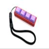 Four-Button Clicky Mechanical Switch Fidget Toy | Stim Toy, Stress Relief, ADHD (Red Base, Lavender Keycaps) view 1