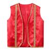 Choomomo Kids Boys Prince Uniform Vest Halloween Arabian Golden Lace Waistcoat Street Rat Dressy Top Burgundy 12 Years view 3