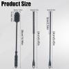 3pcs Silicone Bottle Brush & Straw Cleaner Brush, Reusable Straw Cleaning Brush Water Cup Brush Set Extra Long Brush Kit Bottle Accessories for Stanley Tumbler & Metal Glass Straws (Grey) view 2