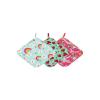 EASWEET 3 Pack Baby Pacifier Blanket Bamboo-Derived Viscose, Super Soft and Breathable Snuggler Lovey Security Blanket, 9.5"*9.5", Strawberry/Unicorn/Rainbow view 1