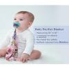 EASWEET 3 Pack Baby Pacifier Blanket Bamboo-Derived Viscose, Super Soft and Breathable Snuggler Lovey Security Blanket, 9.5"*9.5", Strawberry/Unicorn/Rainbow view 2