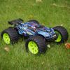 Hosim 70 * 125 mm RC Tires, All Terrain Soft Tire Mounted on 12mm Hex Wheels (Set of 4) for 1/10 RC Cars (Green Wheel hub) view 3