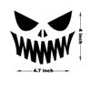 Finduat 24 Pcs Halloween Pumpkin Faces Stickers Vinyl Decals DIY Craft Vinyl Art Stickers, Pumpkin Faces Wall Decals Halloween Glass Window Sticker Halloween Party Pumpkin Decorations, Black view 2