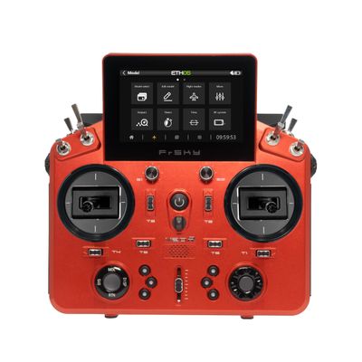 FrSky Tandem X20R Transmitter Adjustable Sliders & Metal Trims Reinforced Antenna Handle Haptic Feedback High-Precision Hall Gimbals Dual-Band RF for Professional RC Pilots (Cherry Red)
