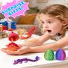 4Pcs 3D Printed Dragon Eggs with Dragon Inside Prefilled Easter Eggs with Dragon Toy for Basket Stuffers Goodie Bag Fillers Classroom Prize Supplies Easter Basket Essentials for Kids Teens view 2