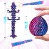 4Pcs 3D Printed Dragon Eggs with Dragon Inside Prefilled Easter Eggs with Dragon Toy for Basket Stuffers Goodie Bag Fillers Classroom Prize Supplies Easter Basket Essentials for Kids Teens view 4