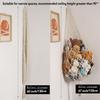 Amdermi Stuffed Animal Storage Organizers Corner Hanging Ne 60" L Stuffy Animal Hammock Macrame Toy Display Plush Toy Holder Wall, Kid Bedroom Decor Boho Nursery Playroom Organizer 60" L (Cream) view 3