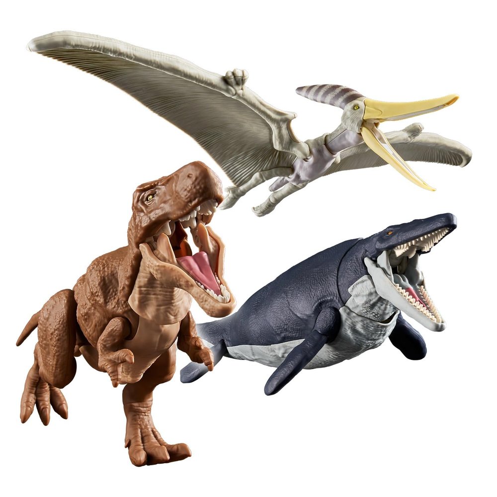 Bandai Spirits Planosaurus Land Sea Air Dinosaur Set, Color-coded Plastic Model