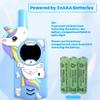 Unicorn Walkie Talkies for Kids,Toys Gifts for 3 4 5 6 7 8 9 Year Old Boys Girls,3 Channels 2 Way Radio Toy, 2 Miles Range for Outside, Camping, Hiking (Blue) view 2