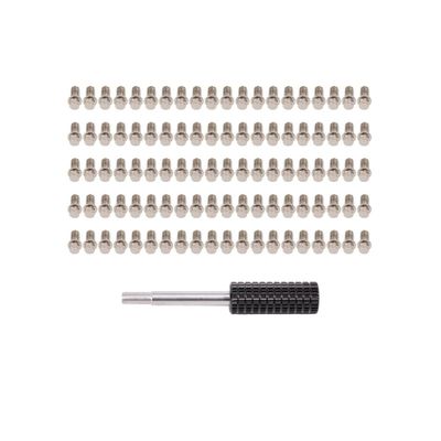 100pcs M2 M3 Steel Scale Beadlock Ring Screws 1.9 2.2 Wheel Rims for 1/10 RC Crawler Car TRX4 Axial SCX10 AXI03007 VS4-10 LCG (M2 4mm)