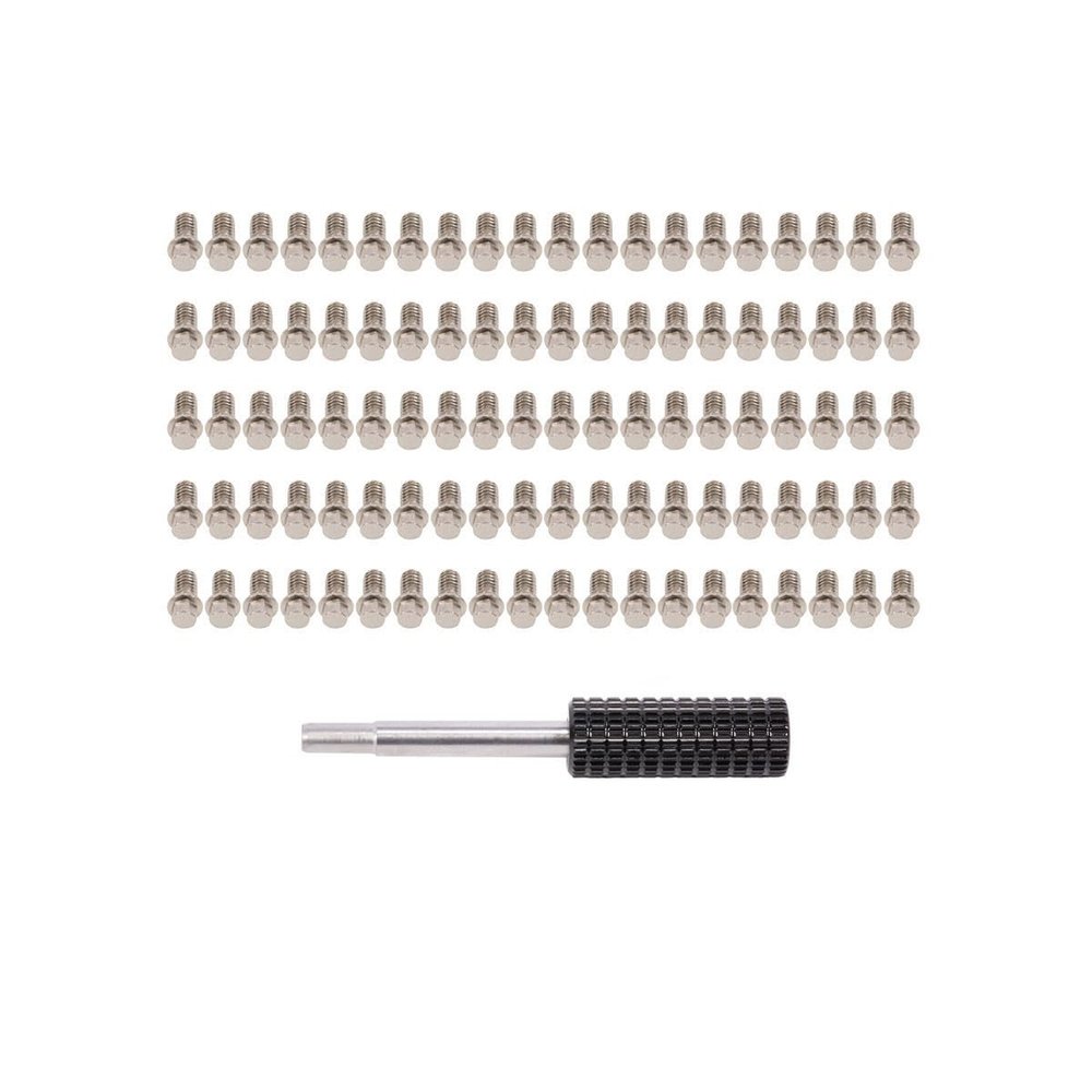 100pcs M2 M3 Steel Scale Beadlock Ring Screws 1.9 2.2 Wheel Rims for 1/10 RC Crawler Car TRX4 Axial SCX10 AXI03007 VS4-10 LCG (M2 4mm)
