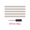 100pcs M2 M3 Steel Scale Beadlock Ring Screws 1.9 2.2 Wheel Rims for 1/10 RC Crawler Car TRX4 Axial SCX10 AXI03007 VS4-10 LCG (M2 4mm) view 2