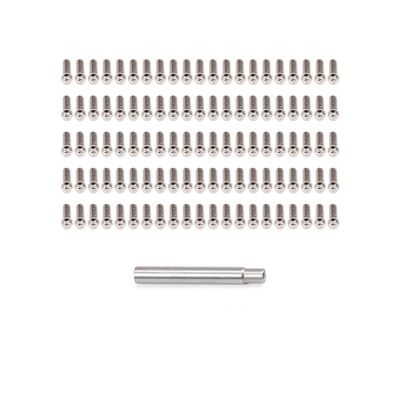 100pcs M2 M3 Steel Scale Beadlock Ring Screws 1.9 2.2 Wheel Rims for 1/10 RC Crawler Car TRX4 Axial SCX10 AXI03007 VS4-10 LCG(M3 8mm)