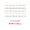 100pcs M2 M3 Steel Scale Beadlock Ring Screws 1.9 2.2 Wheel Rims for 1/10 RC Crawler Car TRX4 Axial SCX10 AXI03007 VS4-10 LCG(M3 8mm) view 2