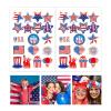 2 Sheets 4th Of Julys Stickers For Kids Patriotics Craft Stickers Independence Day Halloween Christmas Face Stickers Decors Christmas Stickers view 2