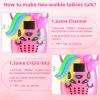 Unicorn Kids Walkie Talkies, Gifts for 3-12 Years Old Boys Girls, Long Range 2 Way Radio 22CH VOX, for Birthday, Christmas, Easter (Pink) view 4