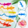 HLARTNET 100 PCS Sticky Lizards for Kids, Stretchy Sticky Lizards Toys Bulk for Reptile Party Favors, Children Lizards Gifts for Goodie Bags Stuffers Pinata Filler Students Rewards view 2