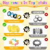 Cevioce 10Pcs Fidget Toys Adults Pack,Stocking Stuffers for Teens Boys Girls,Autism Sensory Toys with Fidget Spinner Slug Magnetic Rings,Squishy Fidget Toys ADHD Stress Relief,Party Favor for Kid-PY view 3