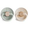 FRIGG Little Viking Natural Rubber Baby Pacifier 2-Pack | Made in Denmark | BPA-Free (Sage/Cream, 6-18 Months) view 2