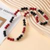 AUSGER Baseball Ice Collection Necklace for Boys Men Sparkly Elastic Bling Beaded Rhinestone Necklace Drip Gift for Girls Kids Players view 4