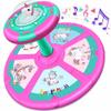RMOKA Unicorn Sit and Spin Toy for Toddlers Girls Ages 1-3 2-4, Birthday Gift for 2 3 4 Years Old Girl, 360 Spin Seat Kids Indoor Interactive Sensory Toy with LED & Music view 1