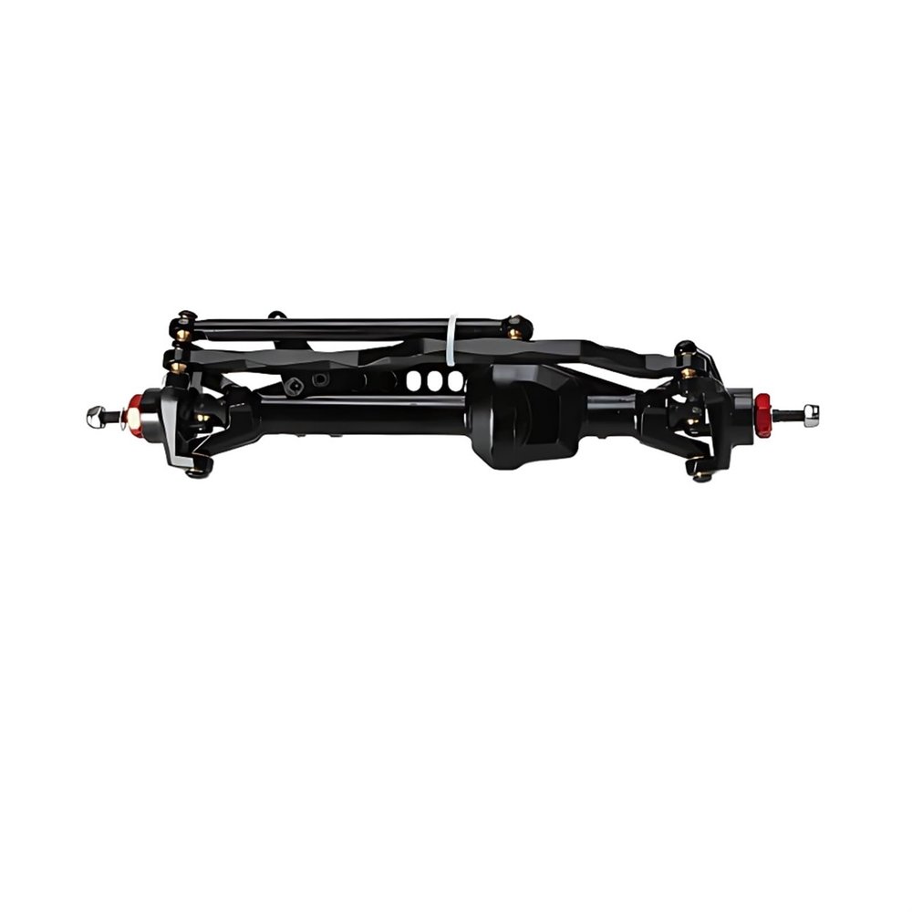 cvking RC Vehicle Axles Compatible with Axial for SCX10 Pro Toys Crawler Car Upgrade Parts Aluminum Alloy Front Rear Straight Axles Set for 1/10 RC Crawler(Color 2,Front Axle)